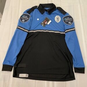 NWT Allied Universal Security Services Long Sleeve Polo Shirt Men's Size Small